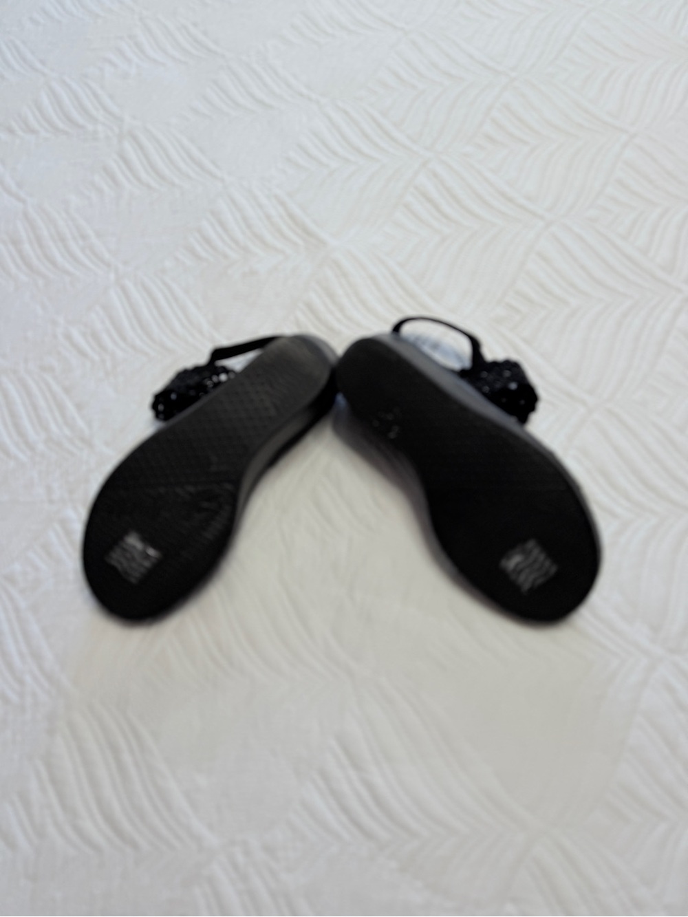 Sketchers Cali Women’s Black Rhinestone & Lace Wedge Sandals. Size 9 - Picture 7 of 7